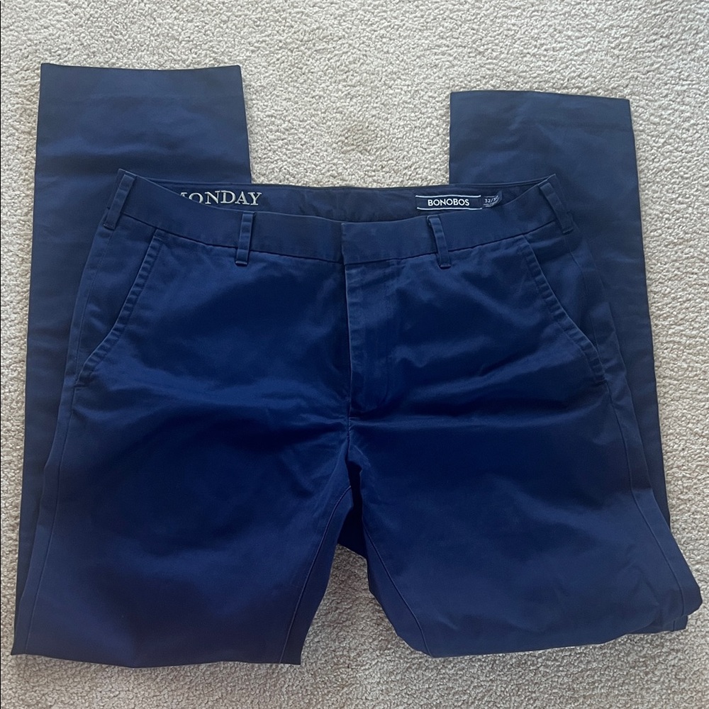Bonobos Men's Navy blue pants Monday 32/30 slim fit